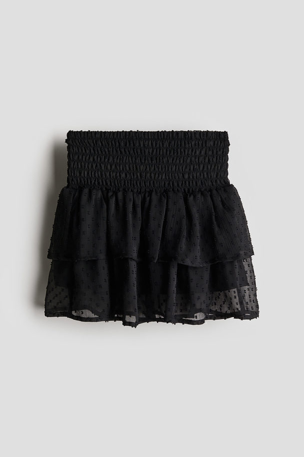 H&M Tiered Skirt Black