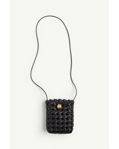 Braided Phone Bag Black