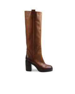 Elena Iachi Light Brown Leather Boot