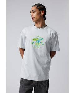 Oversized-T-Shirt mit Grafikprint Techno Guy