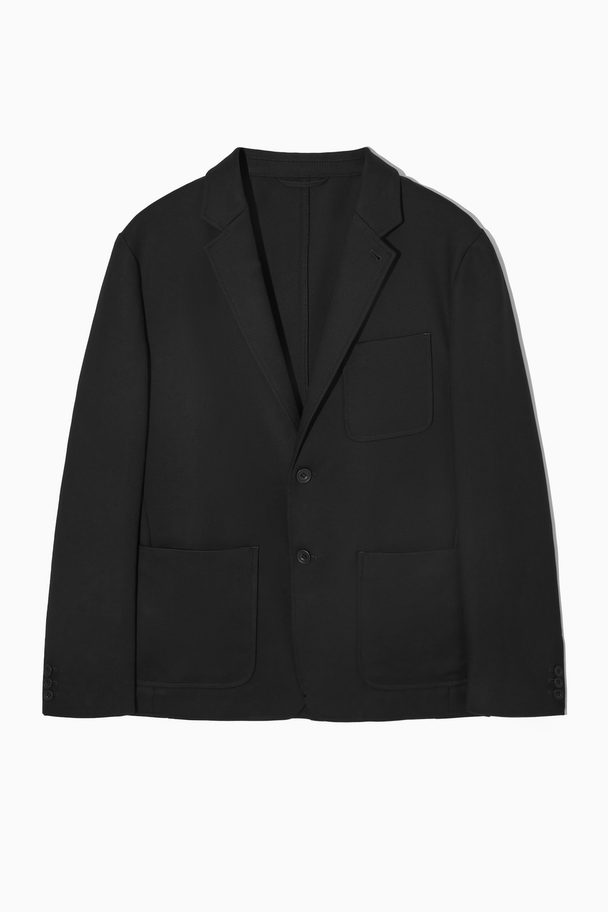 COS Regular-fit Twill Blazer Black
