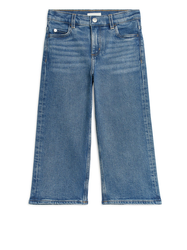 ARKET Jeans mit weiten Beinen Mittelblau