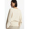 Loose-fit Ribbed Knitted Top Cream