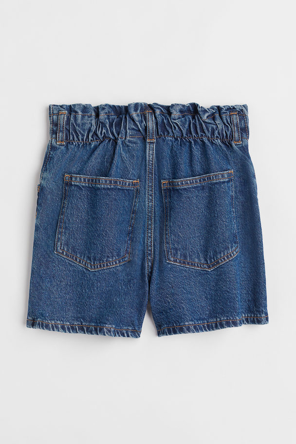 H&M Comfort Stretch Relaxed Fit Shorts Denimblauw