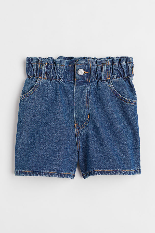 H&M Comfort Stretch Relaxed Fit Shorts Denimblauw