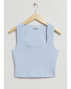 Cropped Top Light Blue