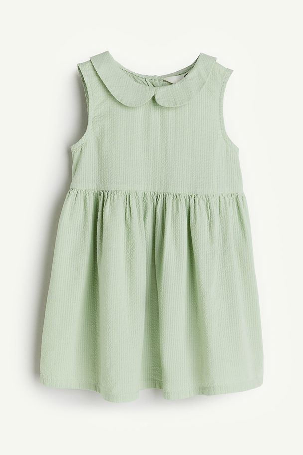 H&M Cotton Dress Light Green