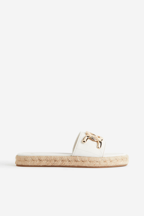 H&M Espadrilleslippers Wit