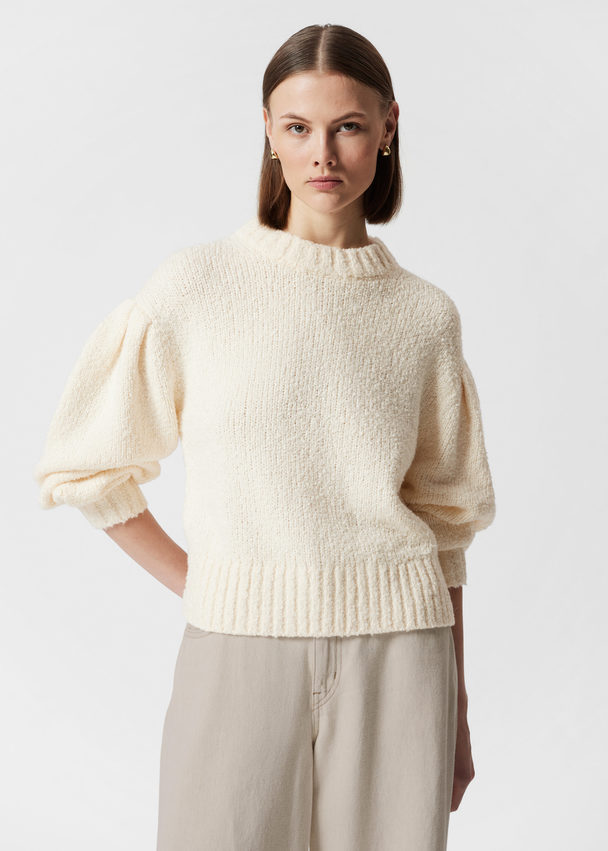 & Other Stories Oversized-Strickpullover Creme