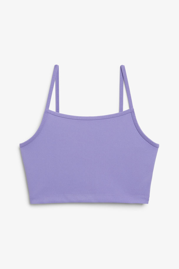 Monki Cropped Paars Actief Singlet Lila