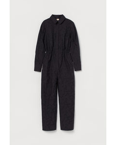 Jumpsuit Med Broderie Anglaise Sort