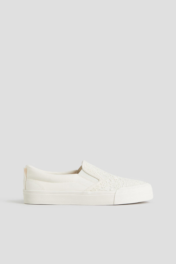 H&M Slip-on Sneakers Wit