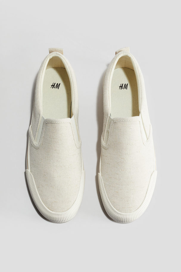 H&M Slip-on Sneakers Ecru