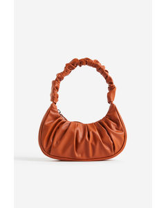 Pleated Handbag Brown