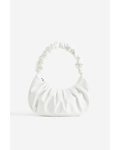 Pleated Handbag White