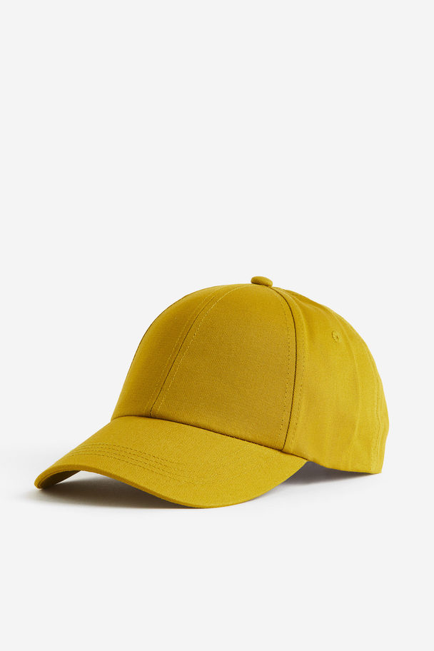 H&M Cotton Cap Mustard Yellow