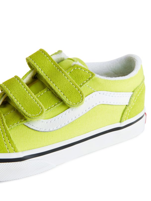 Vans Vans Toddler Old Skool Hook And Loop Trainers Bright Green