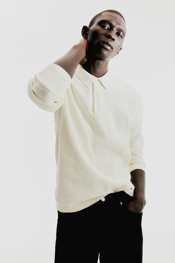 H&M Poloshirt - Regular Fit Lichtbeige