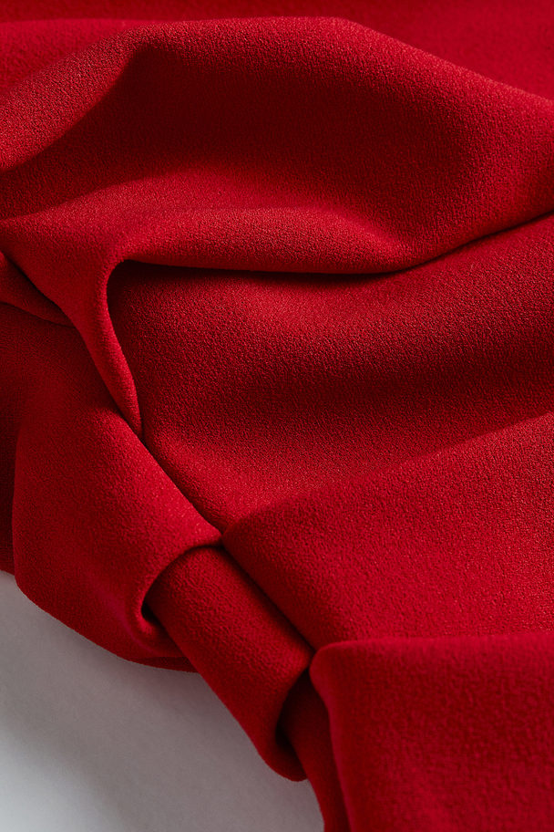 H&M Einseitig schulterfreies Bodycon-Kleid Rot