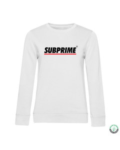 Subprime Sweater Stripe White Hvid