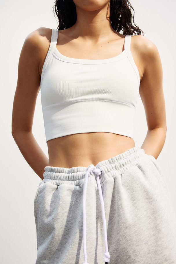 H&M Drymove™ Light Support Sports Bra White