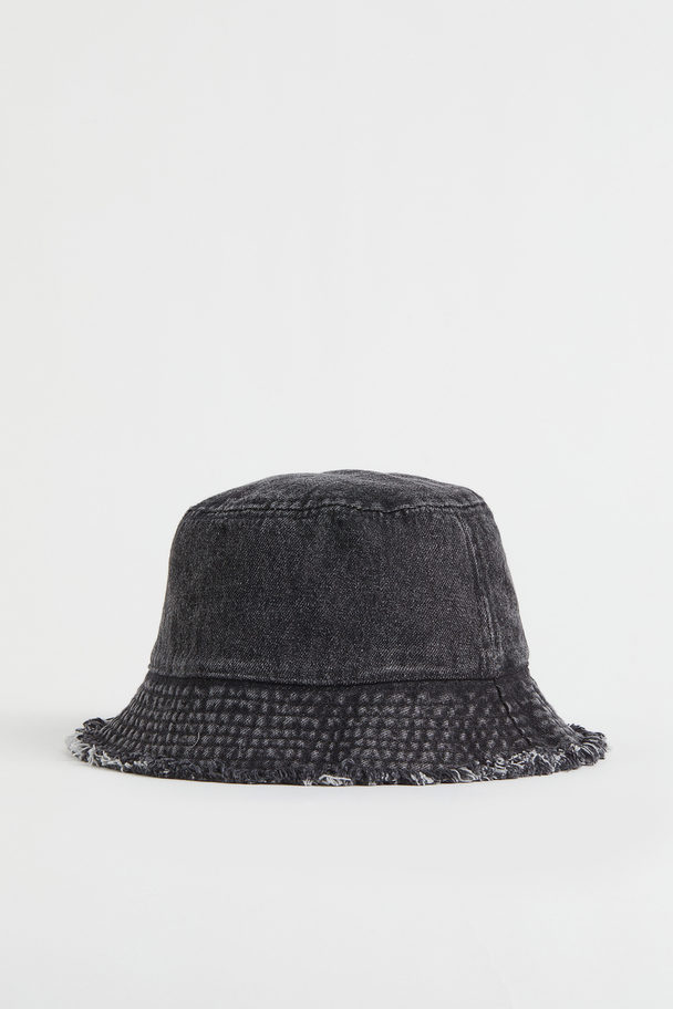 H&M Denim Bucket Hat Black