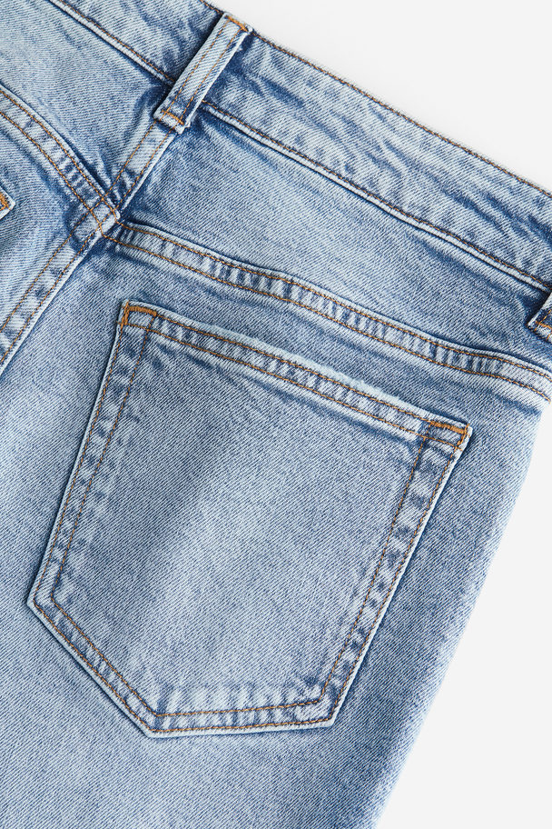 H&M Slim High Jeans Helles Denimblau