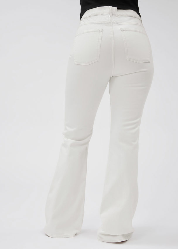 & Other Stories Flared Jeans White