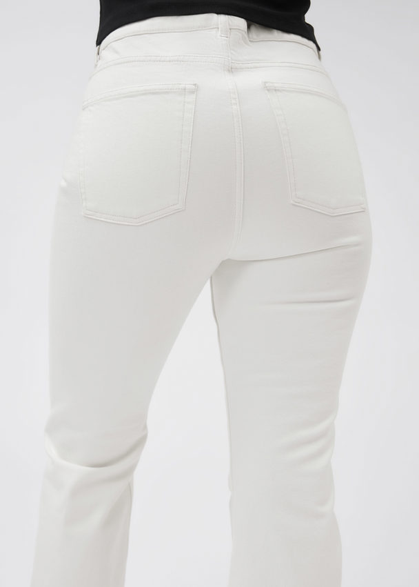 & Other Stories Flared Jeans White