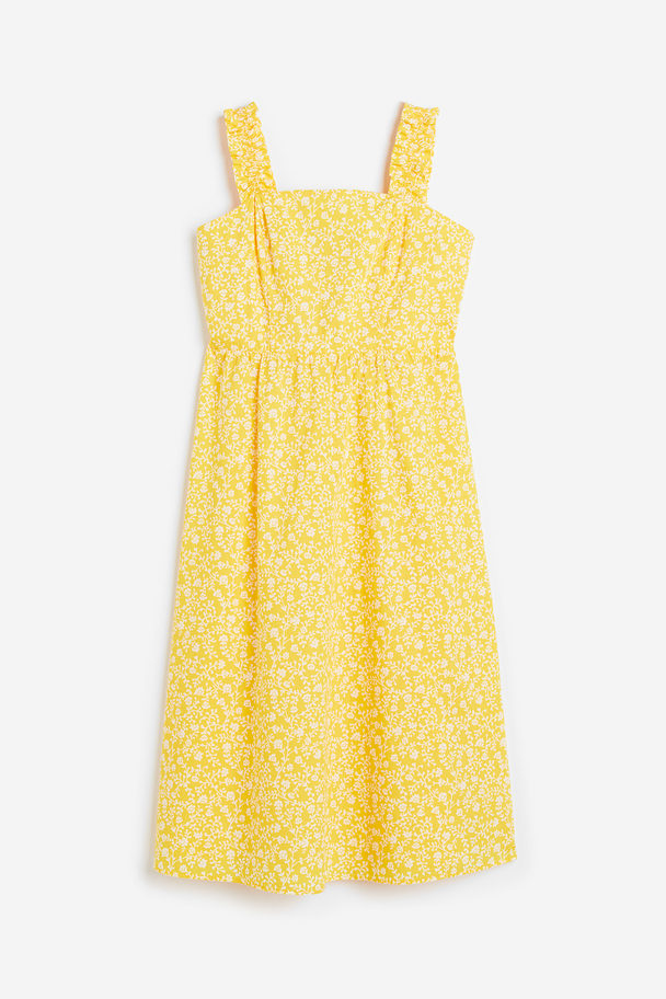 H&M Patterned Dress Yellow/floral