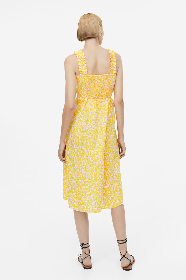 H&M Patterned Dress Yellow/floral