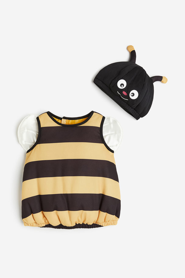 H&M Bug Fancy Dress Costume Yellow/bee