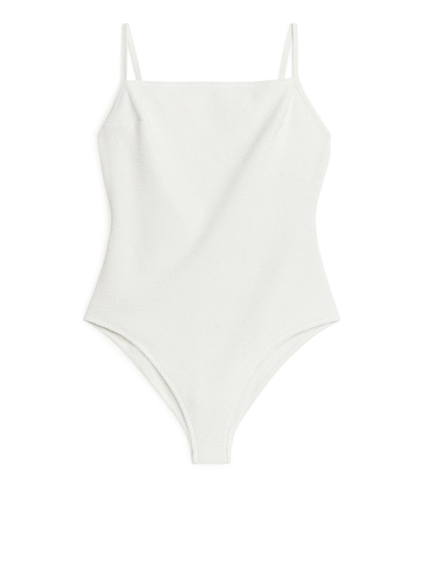 ARKET Textured Swimsuit White