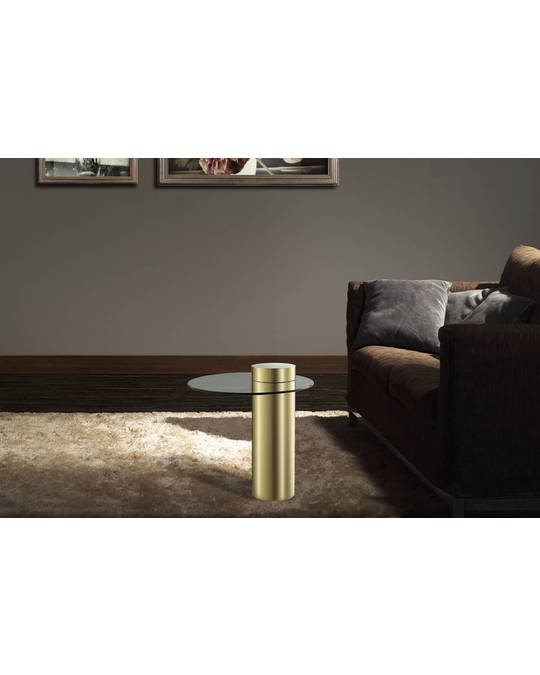 360Living Sidetable Ontario 125 Gold / Clear