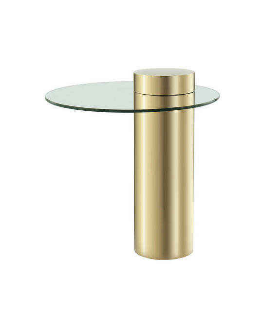 360Living Sidetable Ontario 125 Gold / Clear