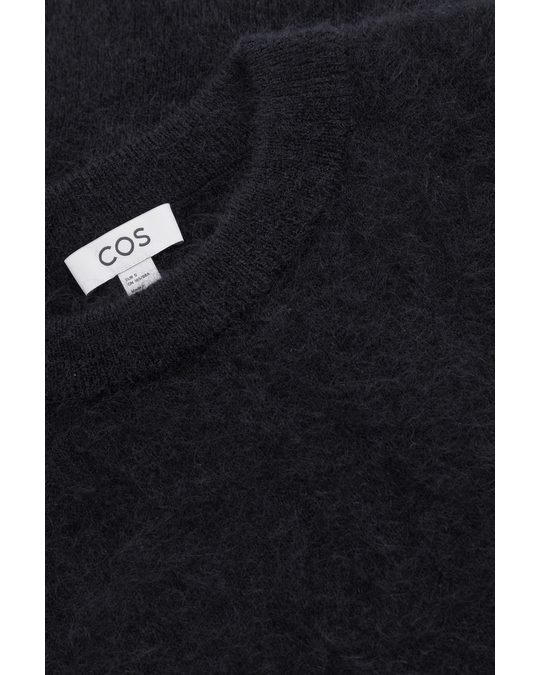 COS Relaxed-fit Mohair Vest Dark Navy
