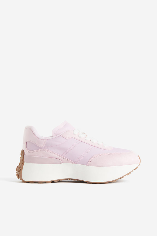H&M Chunky Sneakers Lys Rosa