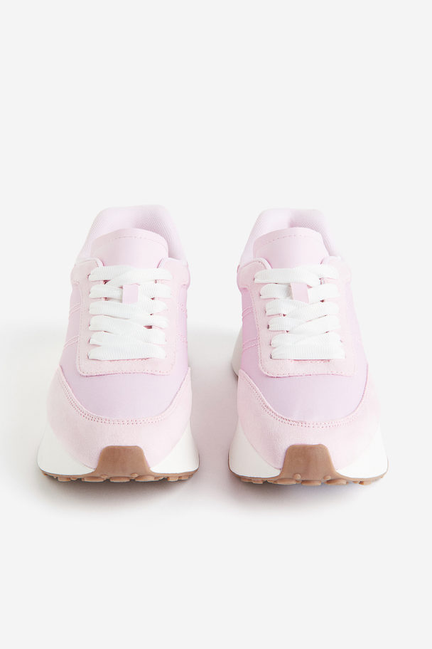 H&M Chunky Sneakers Lys Rosa