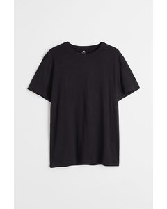 T-shirt - Regular Fit Zwart
