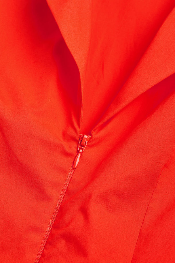 H&M Kurzes Blusenkleid Orange