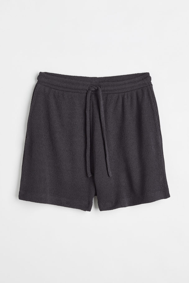 H&M Knitted Shorts Dark Grey