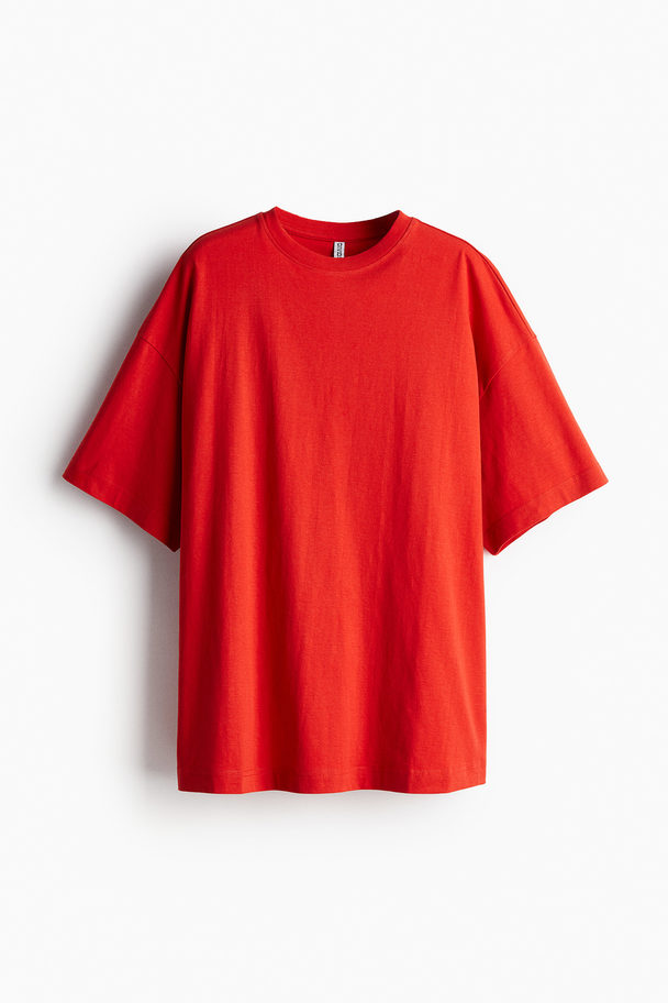 H&M Oversized T-Shirt Rot