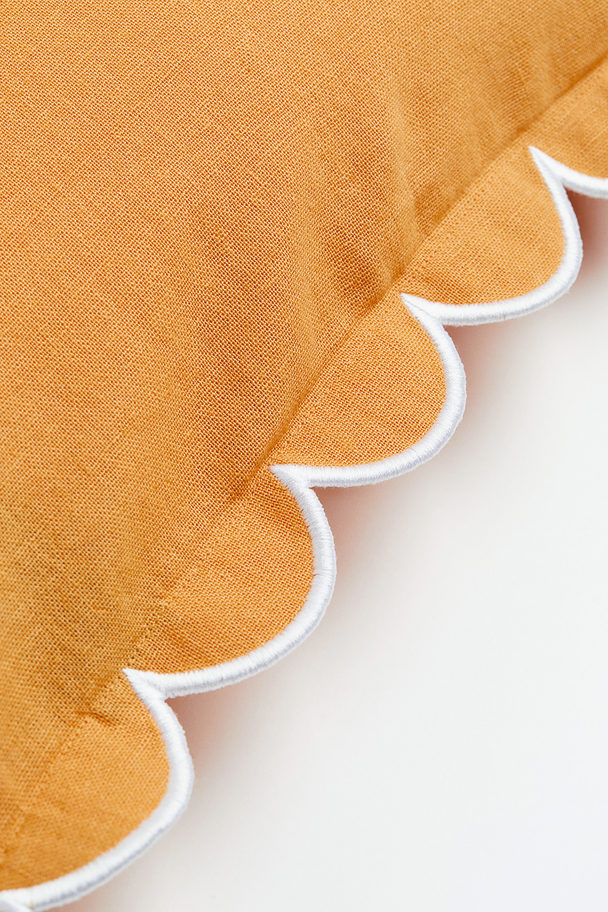 H&M HOME Linen-blend Cushion Cover Yellow