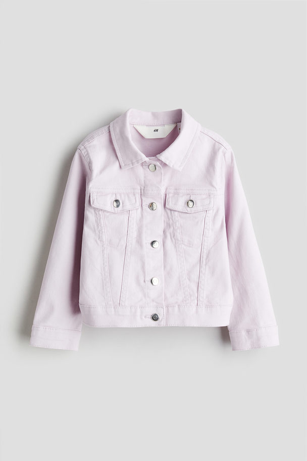 H&M Print-motif Twill Jacket Lilac/pokémon