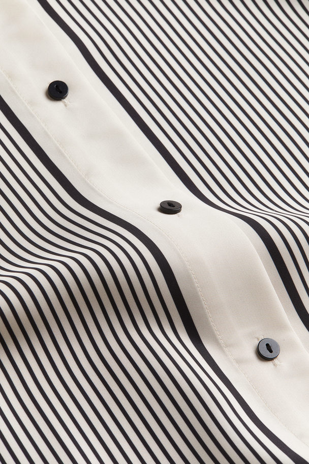 H&M Patterned Shirt Cream/striped