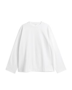 Relaxed Long-sleeve T-shirt White