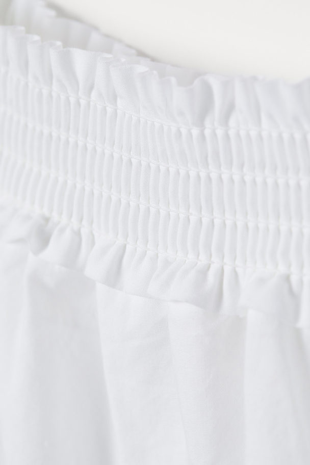 H&M Off-Shoulder-Bluse Weiß