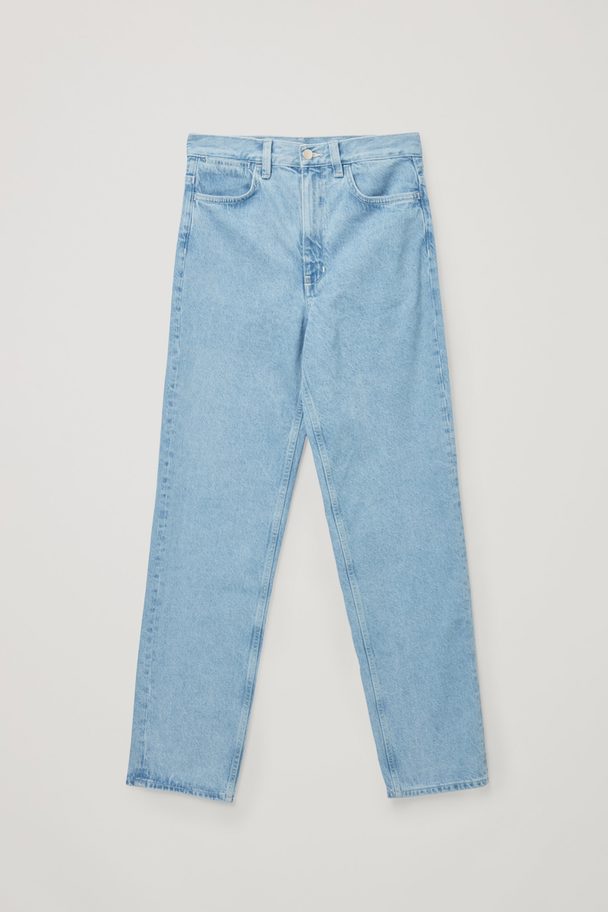 COS Straight Mid-rise Jeans Light Blue