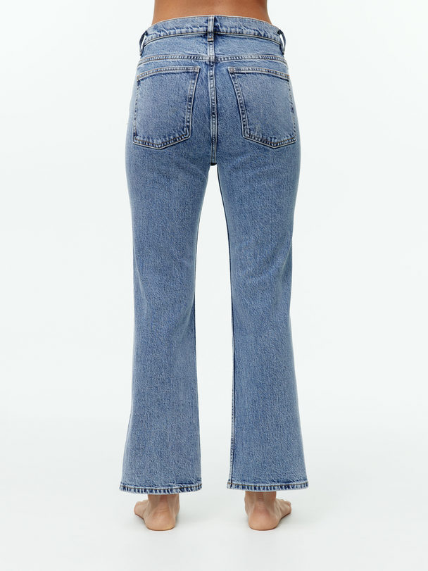ARKET Fern Cropped Jeans Med Svaj Og Stretch Lyseblå