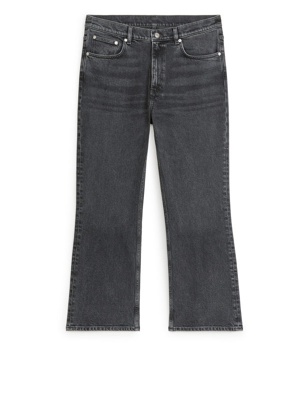 ARKET Fern Cropped Jeans Med Svaj Og Stretch Forvasket Grå